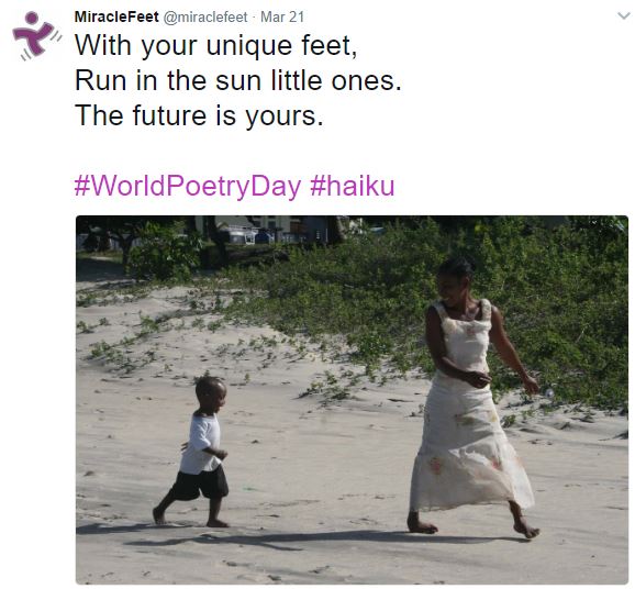 MiracleFeet Tweet